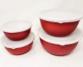 Tabakh Stainless Steel Microwave & Dishwasher Safe Bowls Set 4pcs